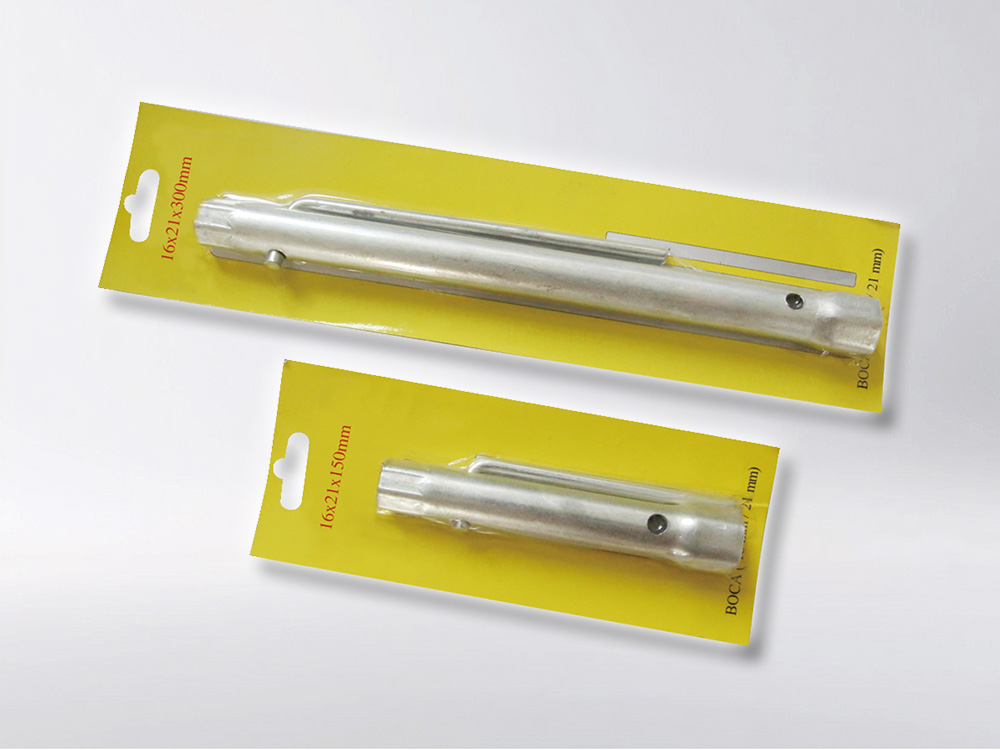 Steel tube spark plug wrench